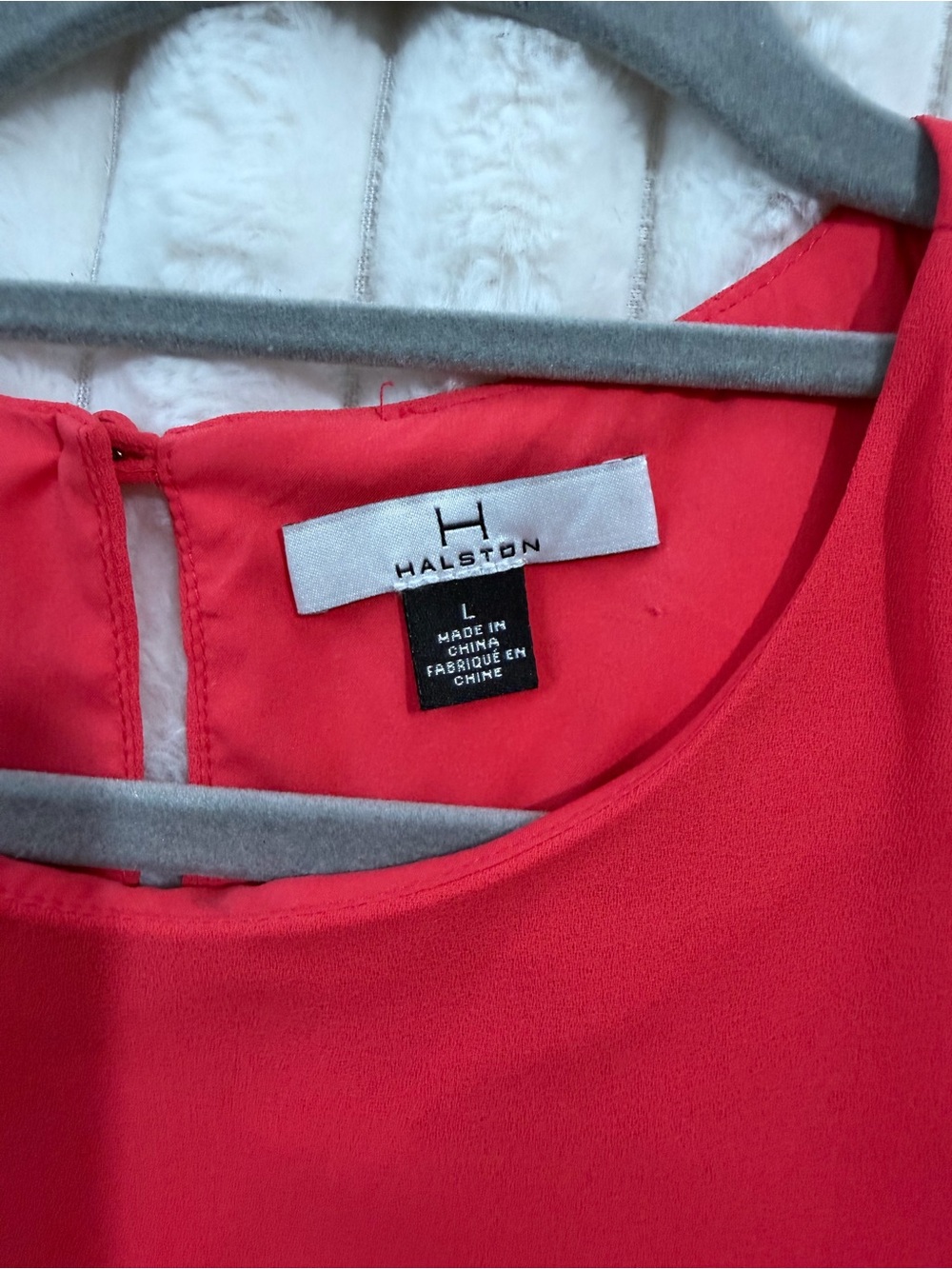 Halston Heritage Sleeveless Red Draped Midi Dress - Picture 5 of 5